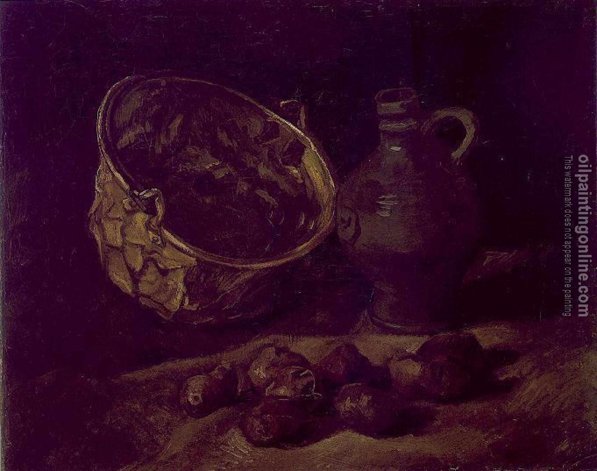 Gogh, Vincent van - Still Life with Copper Kettle, Jar and Potatoes